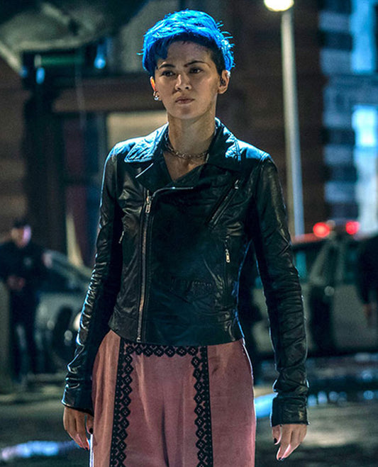 Jessica Henwick The Matrix Resurrections Leather Jacket