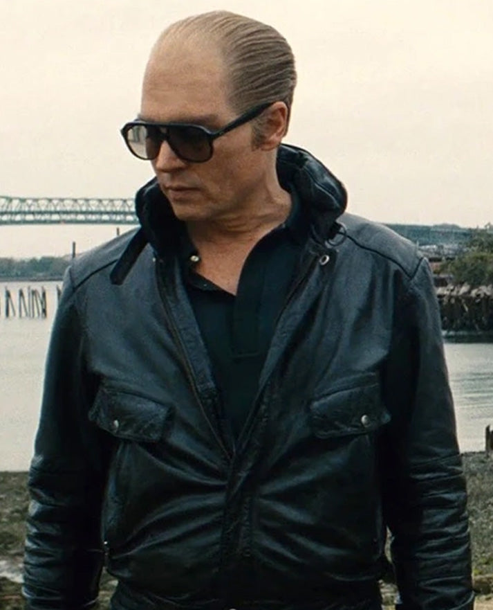 Johnny Depp Black Mass Leather Jacket