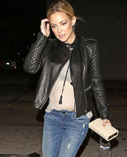 Kate Hudson Black Leather Jacket