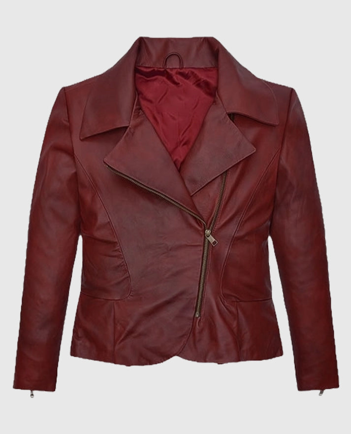 Katherine Heigl Suits Red Leather Jacket