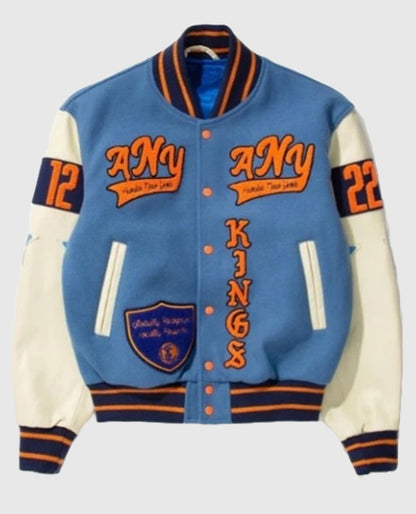Lebron James NAB 22 Blue Varsity Jacket
