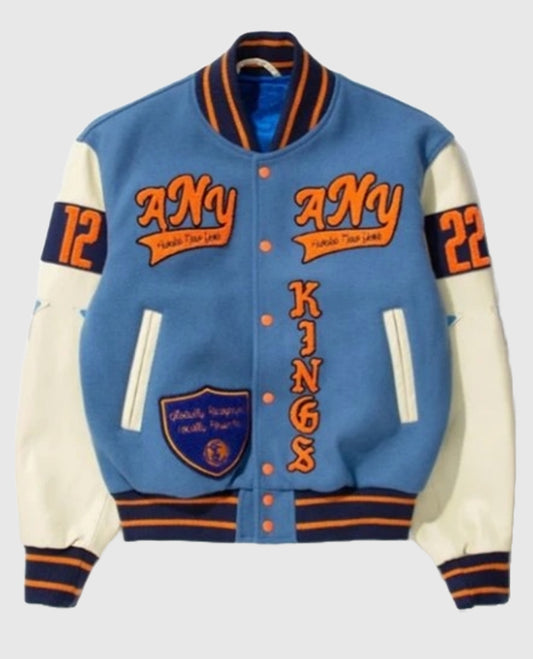 Lebron James NAB 22 Blue Varsity Jacket