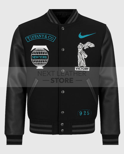 Lebron James Tiffany & Co Black Varsity Jacket