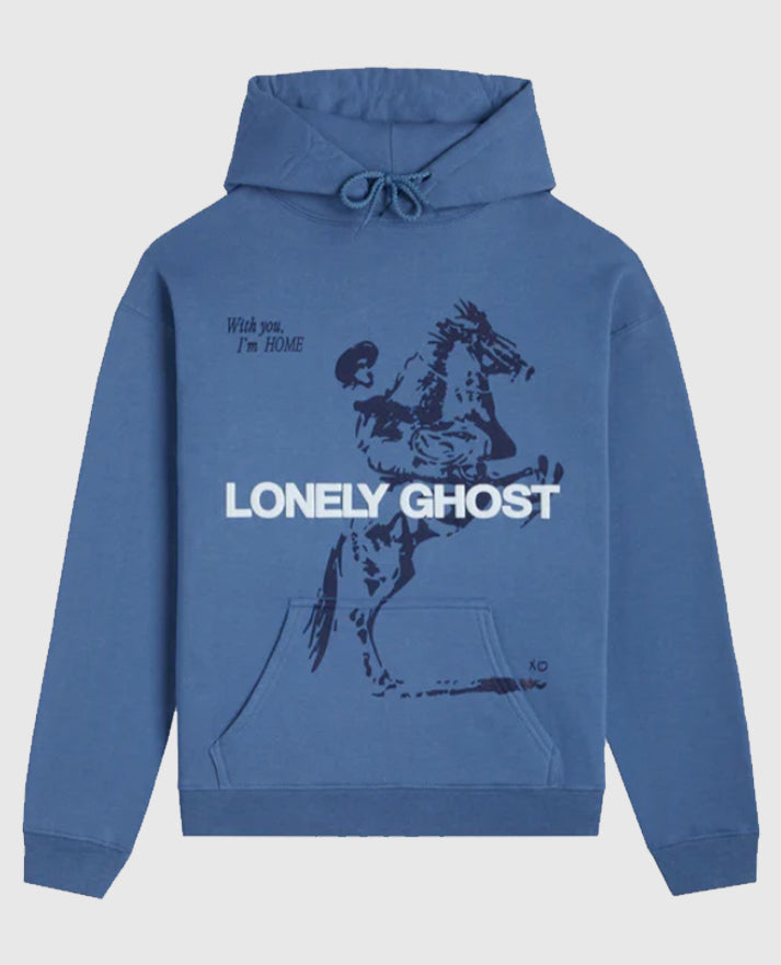 Lonely Ghost Blue Hoodie
