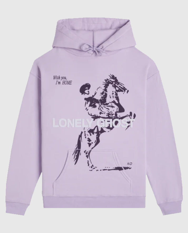 Lonely Ghost purple Hoodie