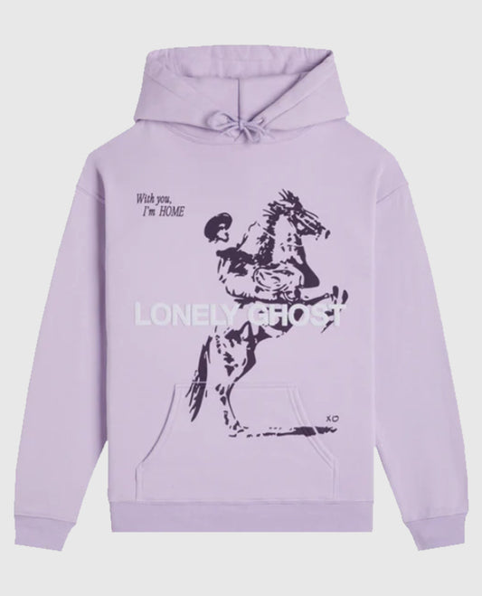 Lonely Ghost purple Hoodie