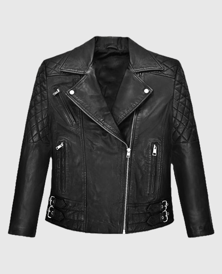 Lucy Hale Black Leather Jacket