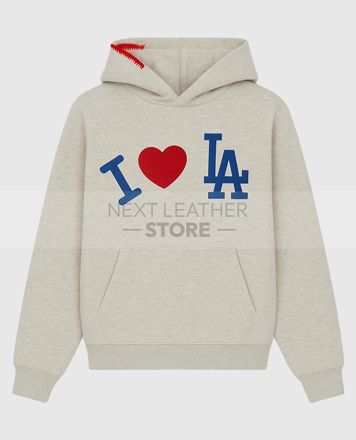 MadHappy x Dodgers I LOVE LA Gray Hoodie