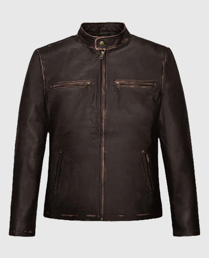 Mark Wahlberg Contraband Brown Leather Jacket