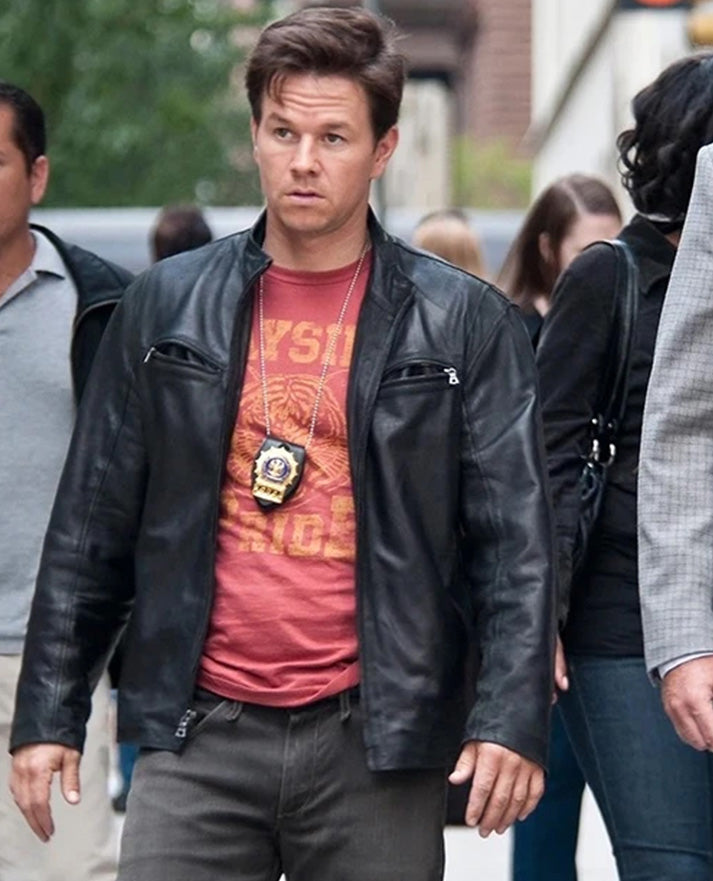 Mark Wahlberg The Other Guys Leather Jacket