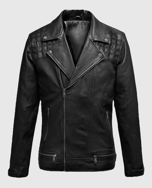Men's Black Ironwood Biker Leather Jacket