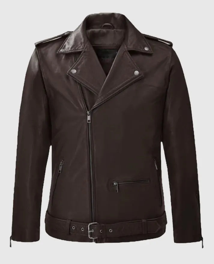 Men's Brown Riding Rutland Leather Jacket