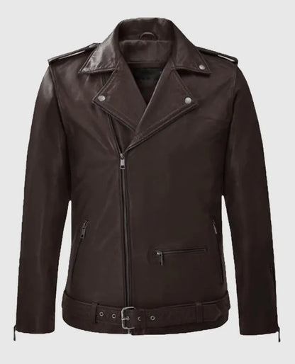 Men's Brown Riding Rutland Leather Jacket