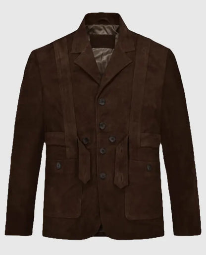 Men's Dune Safari Suede Leather Blazer