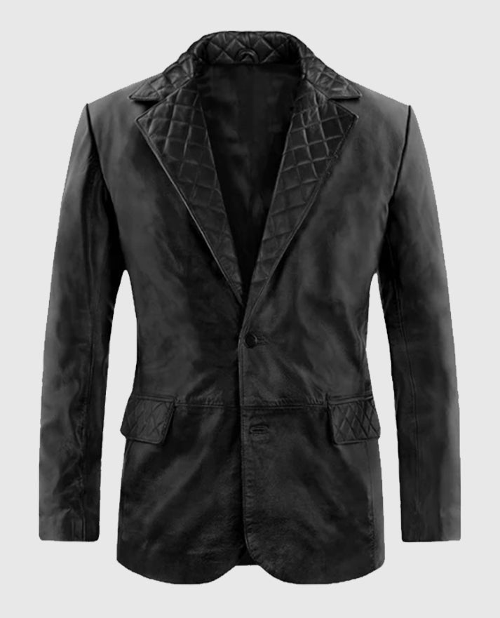 Men's Harper Back Leather Blazer