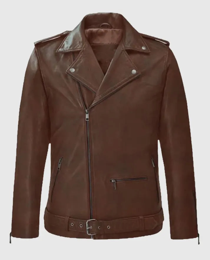 Men's Spanish Brown Rutland Riding Leather Jacket