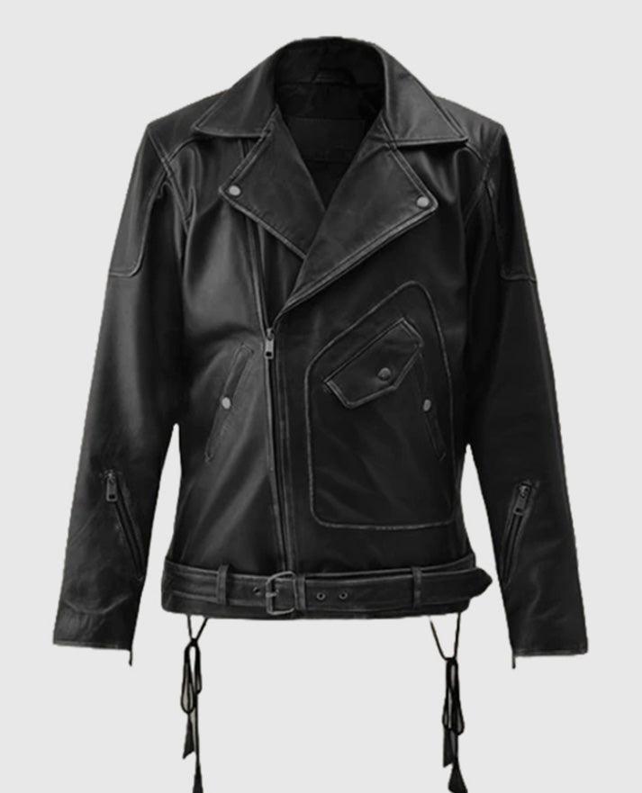 Men's Street Style Leather Biker Jacket