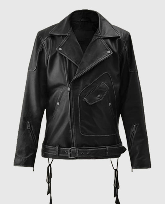 Men's Street Style Leather Biker Jacket