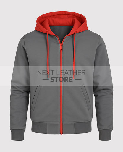 Miles Morales Spider Verse Gray Hoodie