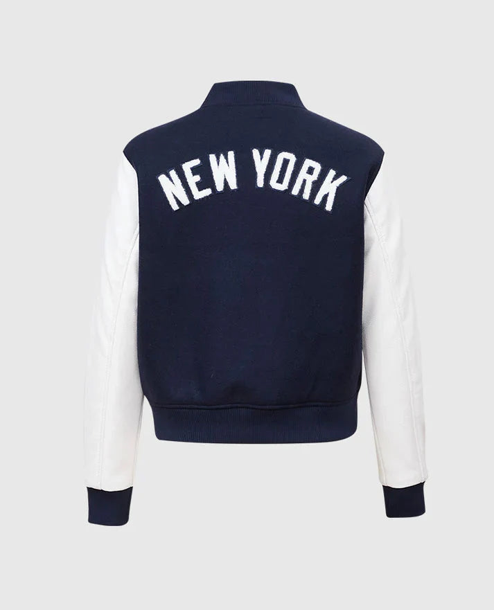 New York Yankees Women's Blue Varsity Jacket