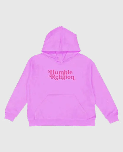Pullover Humble Religion Pink Pullover Hoodie