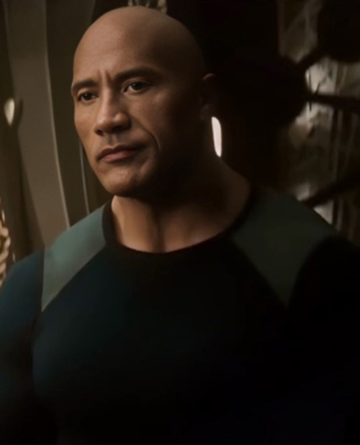 Red One Dwayne Johnson Black T-shirt