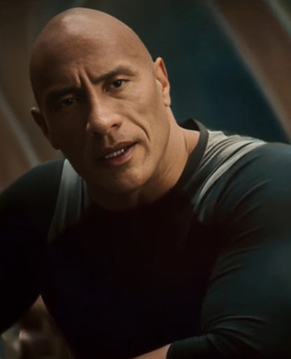 Red One Dwayne Johnson Black T-shirt