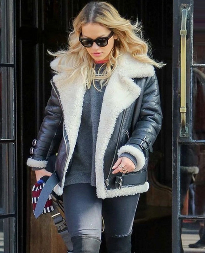 Rita Ora Leather Jacket