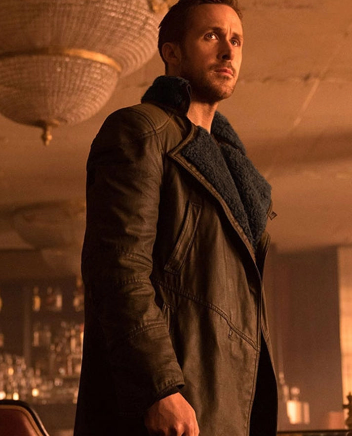 Ryan Gosling Blade Runner 2049 Brown Leather Long Coat