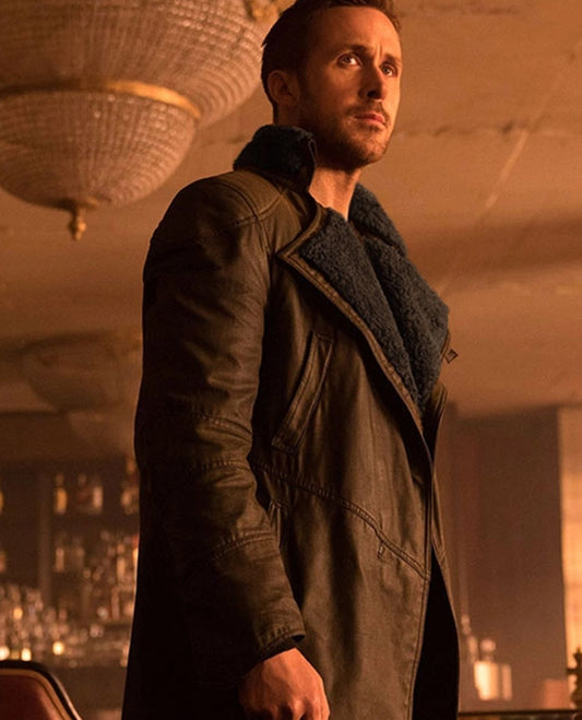 Ryan Gosling Blade Runner 2049 Brown Leather Long Coat