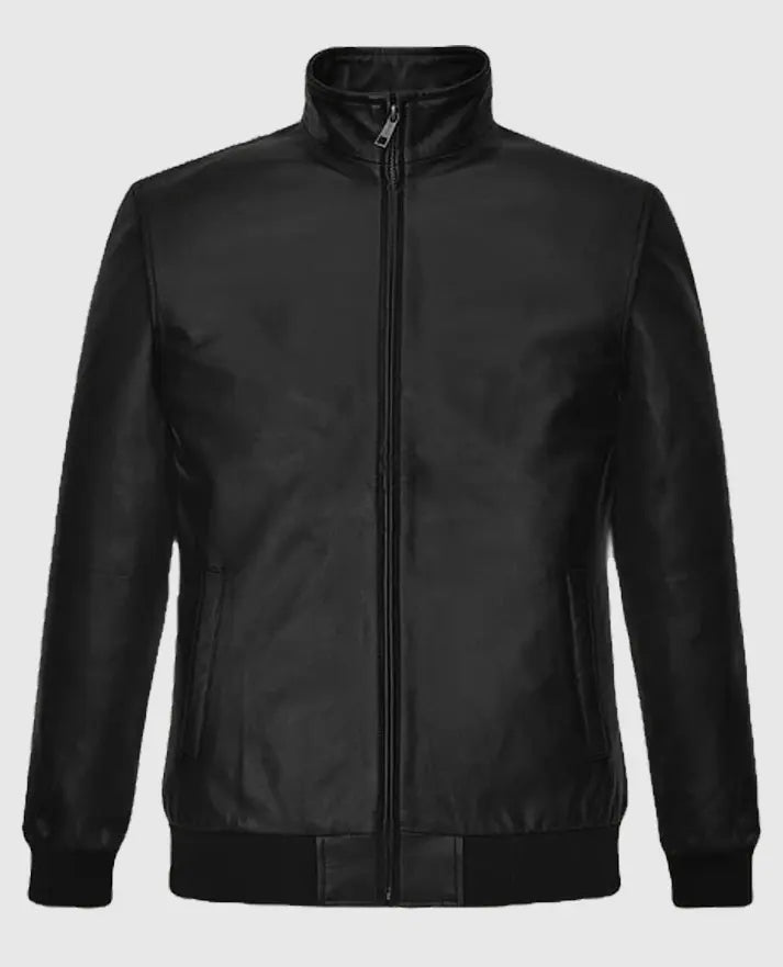 Ryan Reynolds Black Leather Jacket