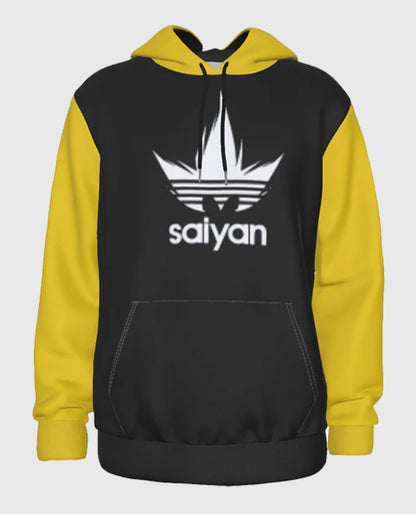 Saiyan Adidas Yellow Black Hoodie