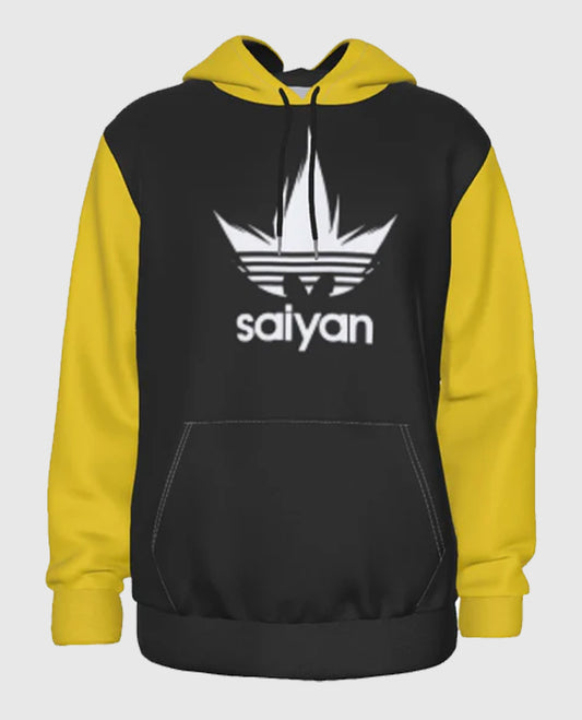 Saiyan Adidas Yellow Black Hoodie