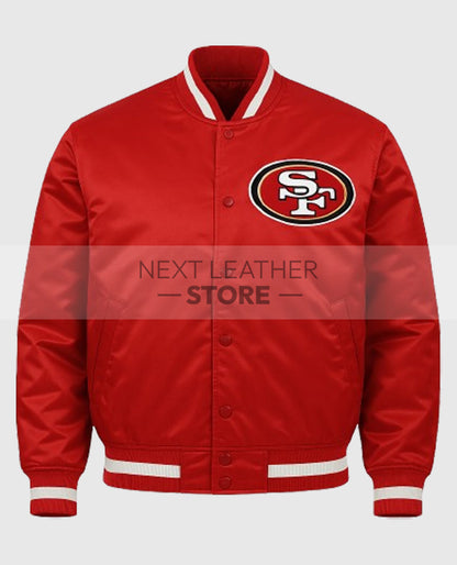 San Francisco 49ers Red Satin Jacket