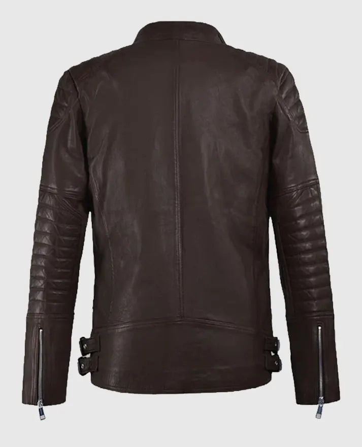  Shotgun Brown Moto Leather Jacket