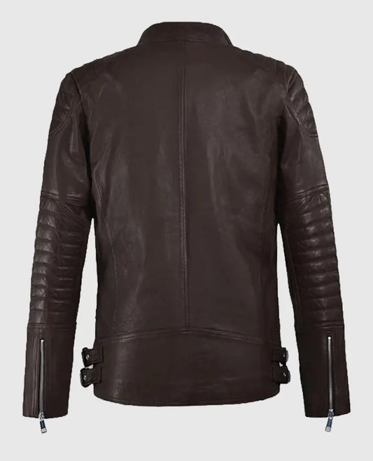  Shotgun Brown Moto Leather Jacket