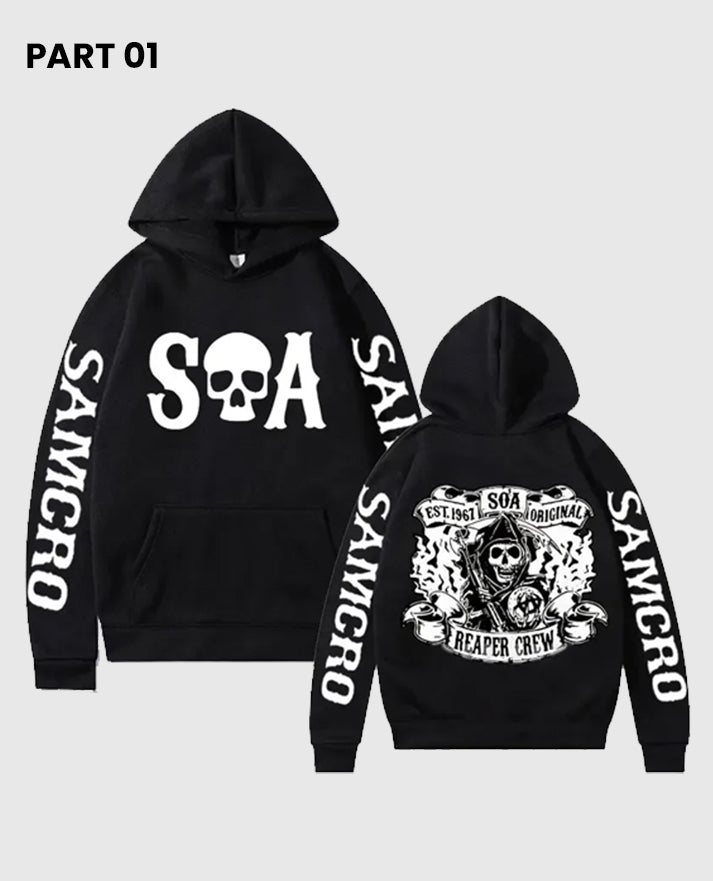 Sons of Anarchy SAMCRO Black Hoodie