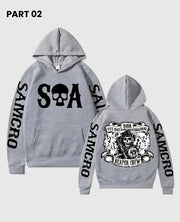 Sons of Anarchy SAMCRO Gray Hoodie