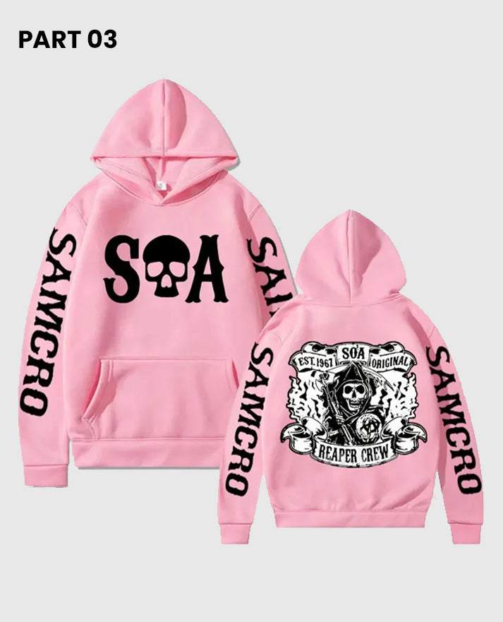 Sons of Anarchy SAMCRO Pink Hoodie