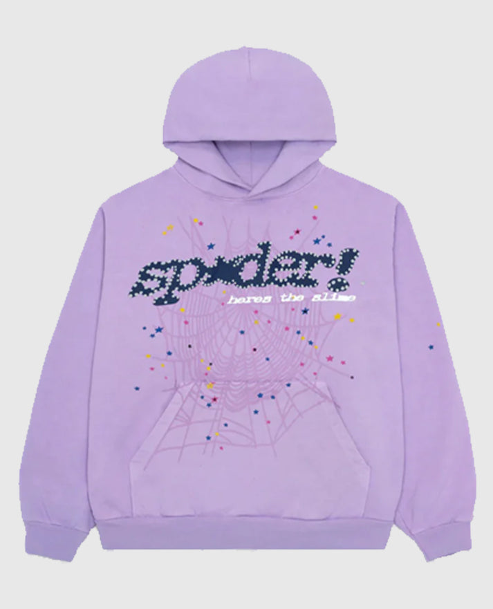 The Sp5der Acai Hoodie brings bold and vibrant streetwear style into your wardrobe