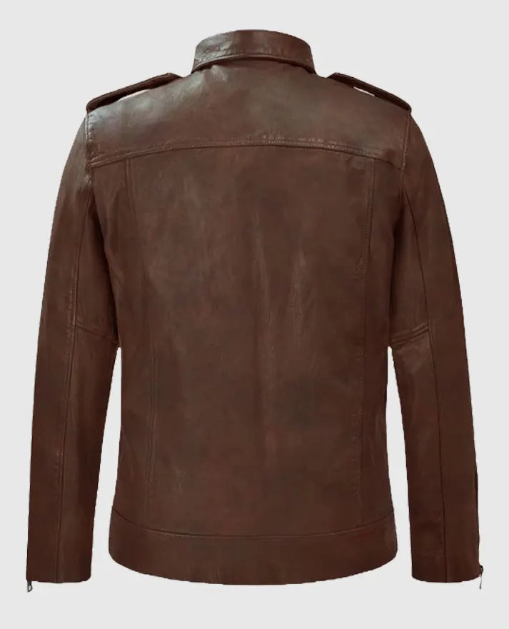 Spanish Brown Rutland Riding Leather Jacket