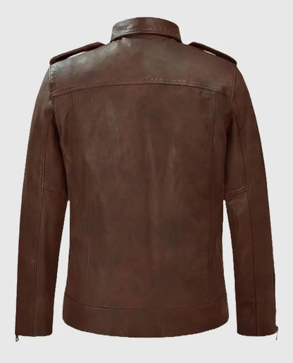 Spanish Brown Rutland Riding Leather Jacket