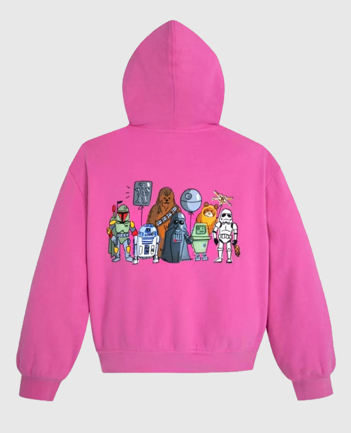 Star Wars Pink Zipper Hoodie