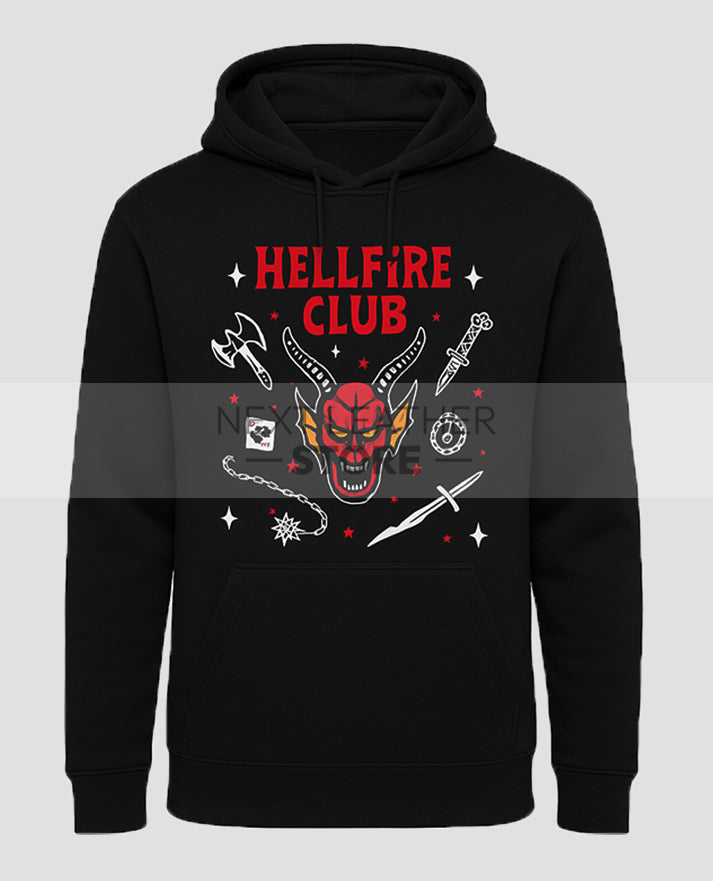 Stranger Things Hellfire Club Black Hoodie