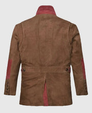 Suede Safari Hickory Leather Blazer