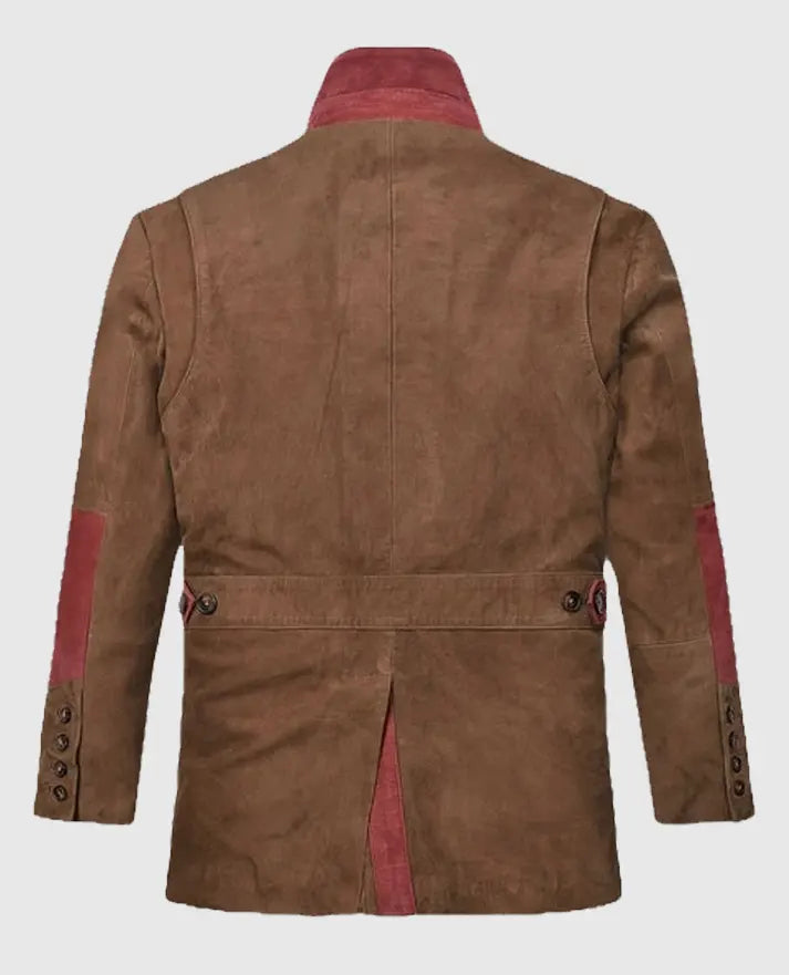 Suede Safari Hickory Leather Blazer