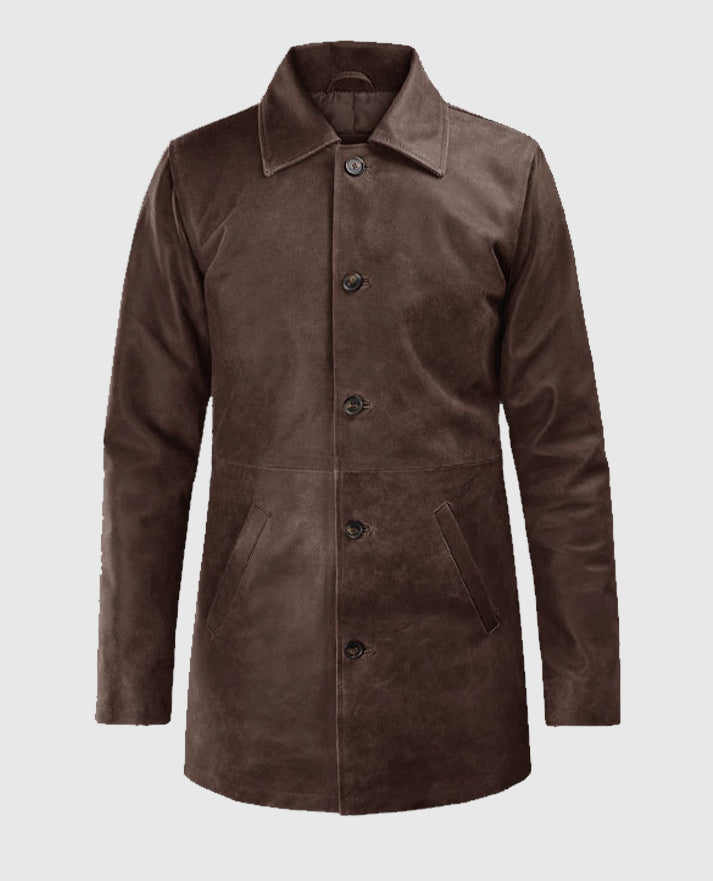 Supernatural Dean Winchester Brown Leather Trench Coat