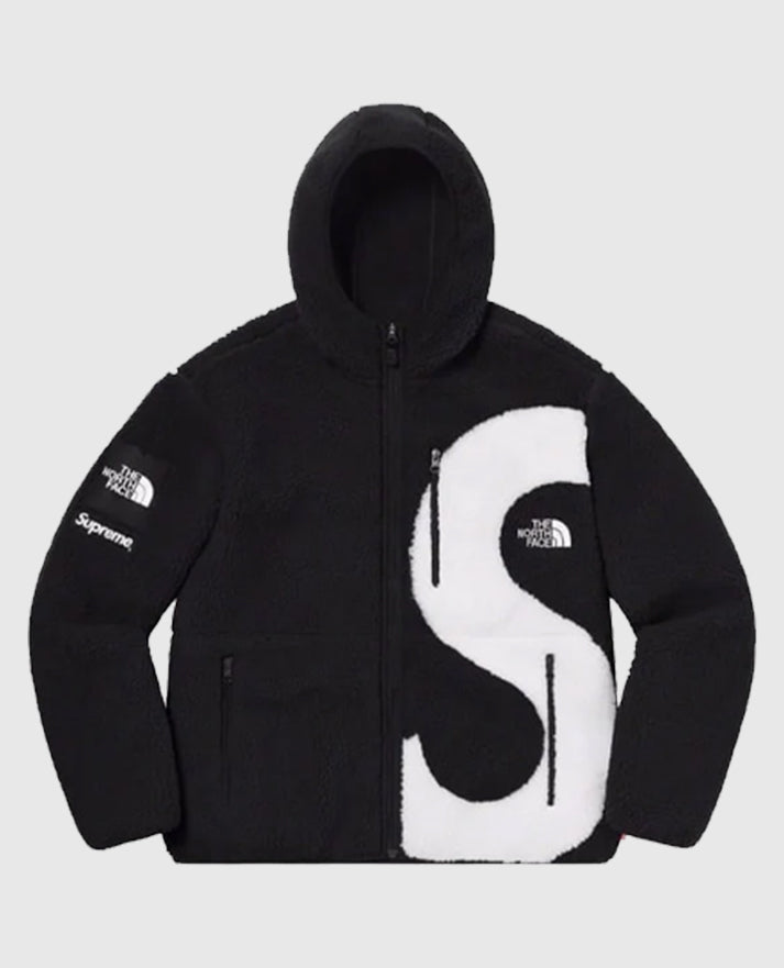 Supreme The North Face S Logo Black Fleece Jacket