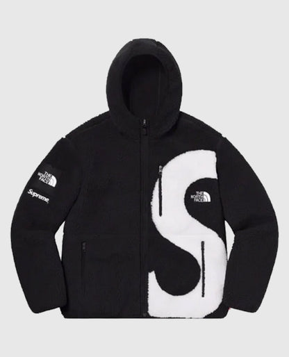 Supreme The North Face S Logo Black Fleece Jacket