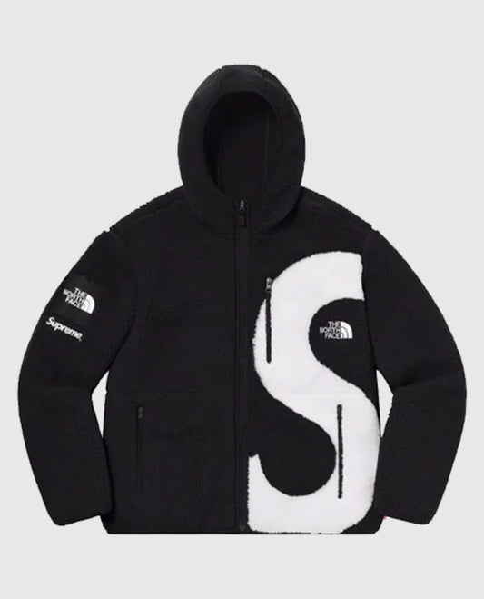 Supreme The North Face S Logo Black Fleece Jacket